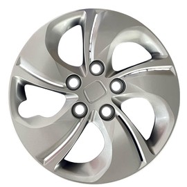 Paanlok 15 Wheel Covers for 2006-2015 Honda Civic Sedan/Coupe | Direct Fit Snap-On Hubcaps | OEM Replacement for Factory Steel Wheels Only | Anti-Rust ABS PC (Gloss Silver)