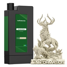 GK3 Ultra Boxed Standard 3D Printer Resin Fast UV Curing Plant-Based 3D Resin Liquid with High Precision Low Viscosity Suit for 8K/12K/14K DLP LCD 3D Printing Miniatures, Garage Kits,HD Vanilla 1.2KG