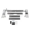 Unbranded Chrome Metal Swingarm Tube Cover Kit For Harley Softail