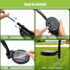 Flumy Solar Lights Outdoor Waterproof 2 Pack, Upgraded Outdoor Firefly