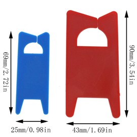 E-sobresaliente 12 bocinas de hilo para tejer, color aleatorio 2 tamaños (6 unidades por cada tamaño)