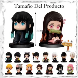 Figuras Coleccion Demon Slayer Anime Munecos Juguetes Regalo