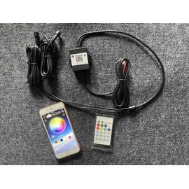 2PCS Angel Eyes Bluetooth + Remote Control Chasing Vent Overlay Lights KIT for 2020 2021 2022 2023 2024 Polaris Slingshot Headlights