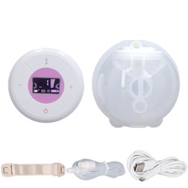 Single Wearable Breast Pump 9 Suction Strength Prevent Backflow Low Noise Hands Free Breast Feeding Pump White