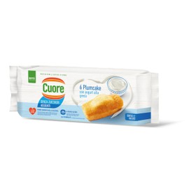 Cuore - Plumcake con Yogurt alla Greca. Confezione da 6 Plumcake Soffici e Golosi. Senza Zuccheri Aggiunti e con Olio Cuore. Ideali per Colazione e Merenda