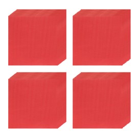 uxcell 100pcs Foil Candy Wrappers, 8 x 8 Inch Chocolate Bar Wrappers, Aluminum Foil Paper for Caramel Candy Packaging Decoration (Red, Fine Grid)