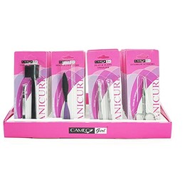 CAMEO MANICURE TWEEZER EYEBROW SCISSOR 40 PC SET DISPLAY