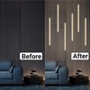HAMRVL Wood Slat Wall Panels LED Recessed Lighting - DC12V