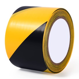 LE PAPILLION JEWELRY Warning Tape 3 Inch x 108 Feet, Black & Yellow Stripes Warning Tapes, Ultra-Adhesive Hazard Safety Warning Tape, Floor Marking Tape for Warehouses, Equipment, Construction