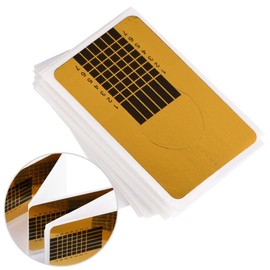 HURRISE Formulario De Guía De Arte De Uñas De 50 Piezas/Juego, De Uñas, para El Diseño Formas para Uñas Esculturales For De Uñas, Longitud Exacta