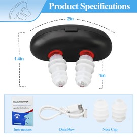 Red Light Nasal Relief Device Portable Red Light Nasal Instrument Physiotherapy Nasal Soothing Device Nasal Relief