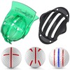 Uniclife 2 Pieces Golf Ball Liner Template for Putt Linear