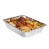 Pack of 10, Extra Deep Rectangular Disposable Aluminum Container Pans