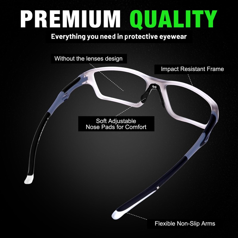 Tallew 1 Set Lensless Protective Glasses with Case Sport Goggles