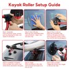 Kayak Load Assist Mount, 3 Suction Cups Kayak Roller Loader,