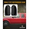 Interior Rear Door Handles, Compatible with 1993-2011 Ford Ranger, 1998-2000
