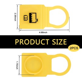 Zikefest 2PCS Engine Coolant Reservoir Cap, Coolant Reservoir Cap, Engine Coolant Reservoir Cap Compatible with Chrysler, Dodge, Jeep, Ram, Replacements 55111074AA, 55111074AB, 52079331, 54201