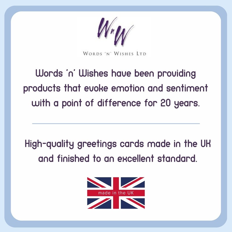 Words 'n' Wishes New Baby Boy Congratulations Card - Birth