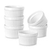 MALACASA Ramekins 6 oz Oven Safe, Porcelain Creme Brulee Ramekins