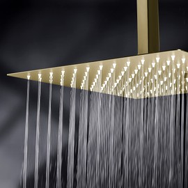 Couradric Shower Faucets Sets Complete, Shower System Wall Mounted 10-Inch Rain Shower Head and Handheld Shower Head with Rough-In Valve and Trim Kit for Luxury Bathroom (Brushed Nickel)