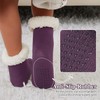 KFUBUO Kids Slipper Socks with Non Skid Bottoms Fleece-Lined Warm