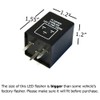 iJDMTOY 3-Pin EP28 EP-28 WMFLL004 Electronic LED Flasher Relay As