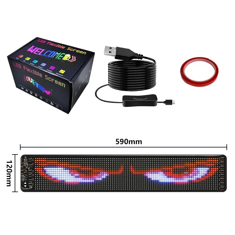 Multifunctional Bright Devil Eyes Light Windshield Programmable LED Eyes for