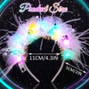 Catery Feather Headband Light Up Headbands Rave Costume Hair Accessories
