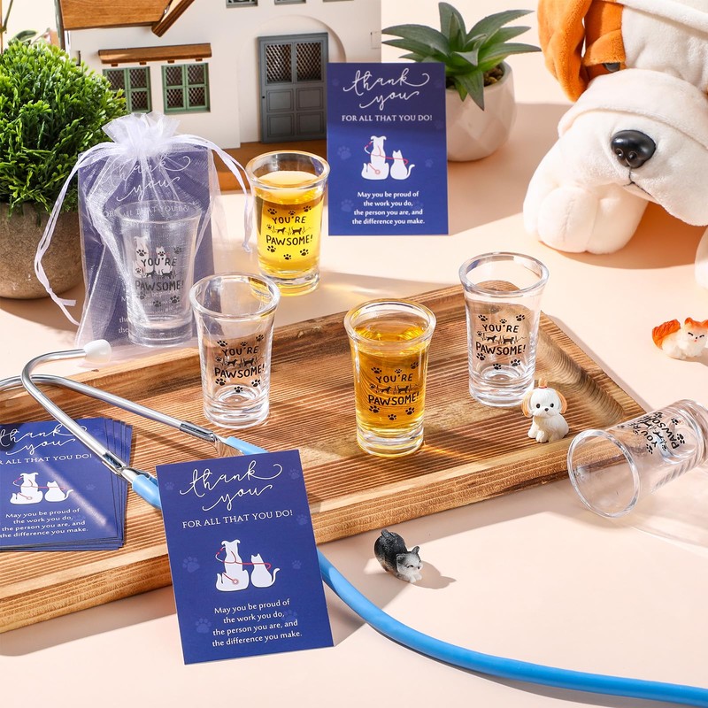 FoldTier 12 Sets Vet Tech Week Gifts Shot Glasses with
