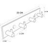 Brute Strength - Coat Stand - 4 Hooks - 25