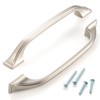ASKANO 5 Inch Hole Centers, Brushed Nickel Arch Kitchen Cabinet