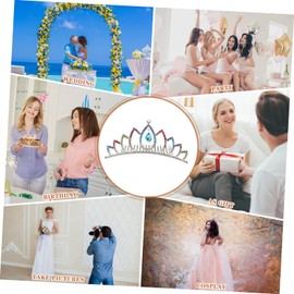 FOMIYES 4pcs Alloy Material Tiara Comb Bridal Crown Wedding Headpiece Clip-in Comb