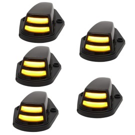 DUNTUO LED Cab Marker Light Amber Top Roof Clearance Light Running Lamp for 1976-1997 Ford F150 F250 F350 F250HD F Super Duty Pickup Trucks OEM Replacements