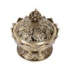 Charcoal Incense Burner Zinc Alloy Vintage Lotus Shape Charcoal Incense