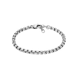 Fossil Unisex Stainless Steel Bracelet with Lobster Clasp, Stainless Steel, No gemstone