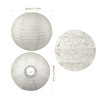 LIHAO 12 inch Paper Lantern Hollowed Hanging Lantern Lamp Shade