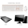 Wireless Keyboard and Mouse, Vssoplor Rechargeable Quiet Full-Size Keyboard and