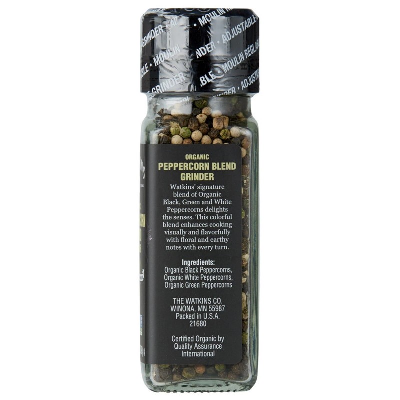 Watkins Organic Peppercorn Blend Grinder