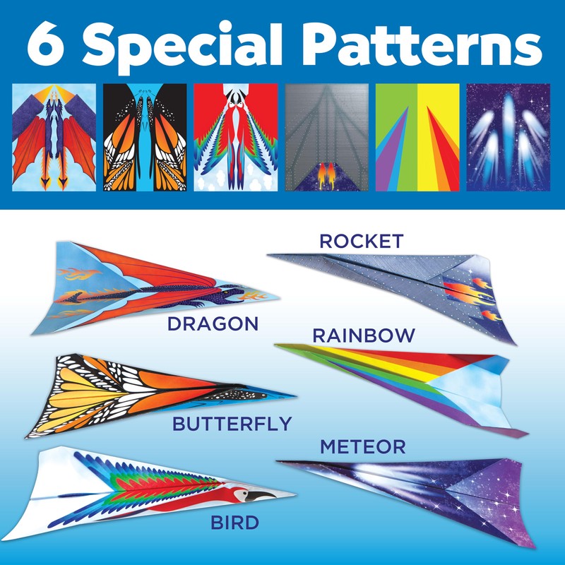 Creativity for Kids Stunt Squadron Fold & Launch Paper Airplanes: