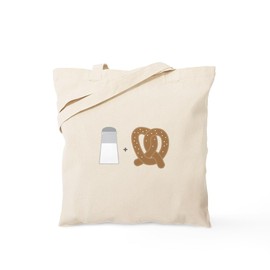 CafePress Salty Pretzel Tote Bag Natural Canvas Tote Bag, Reusable Shopping Bag