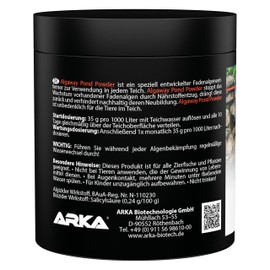 Thread Algae Killer Pond 250g - Targeted Reducing Thread Algae and Supports Clear Water - Copper-Free, Gentle and Ideal for Small Garden Ponds - ARKA Pond Algaway Powder