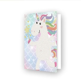 Diamond Painting Kaart Unicorn