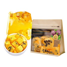 Tropical Crunchy Freeze Dried Passion Fruit | All-Natural With No Sugar Added Or Additives | Frozen Passion Fruit Adds Vibrant Flavor To Smoothies, Baking, Drinks & Snacks 4.2OZ /120G