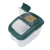 Rice Storage Box with Clear Cover Insect Proof Large Capacity