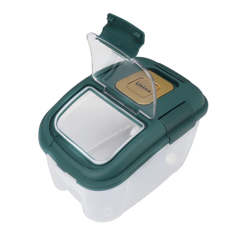 Rice Storage Box with Clear Cover Insect Proof Large Capacity
