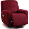 ULTICOR Squared Jacquard Design, 4-Piece, 1 Seat Recliner Cover, Reclining
