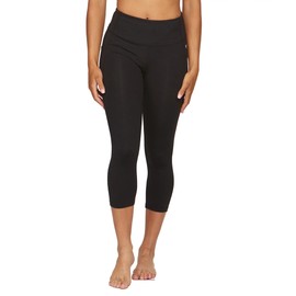 COLOSSEUM Active Women's Allure Capri Legging with Pockets (Black, Medium)