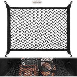 Luggage Net Car Luggage Net Motorhome Boot Net 60 x 40 cm Extends to 120 x 80 cm Boot Net Car with 4 Hooks Boot Net for Most Cars