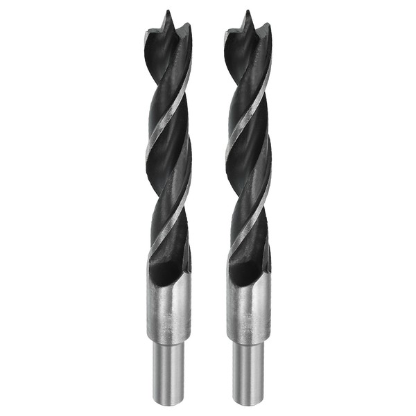 HARFINGTON 2pcs Brad Point Drill Bits 18mm(45/64") Dia Straight Round