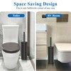 Heavy Duty Stainless Steel Toilet Brush Set with Holder(2 Brush